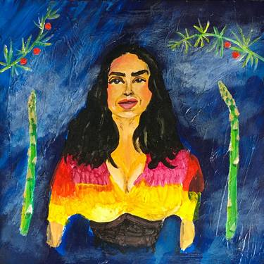 Salma Hayek as Frida Kahlo Dreaming About Asparagus thumb