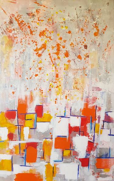 Original Abstract Expressionism Abstract Paintings by Margarida Basaloco