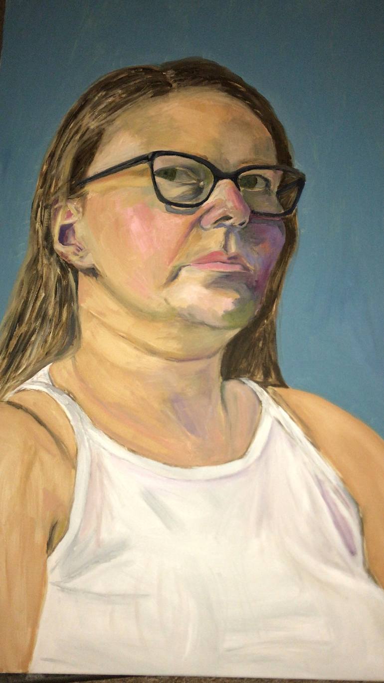 Original Contemporary Portrait Painting by Victoria Milner