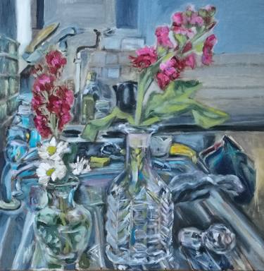 Original Contemporary Still Life Paintings by Victoria Milner