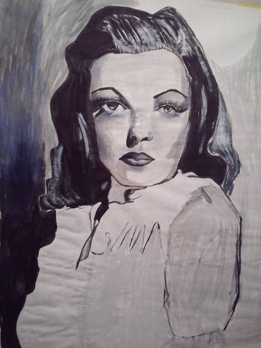 Original Figurative Celebrity Drawings by victoria milner