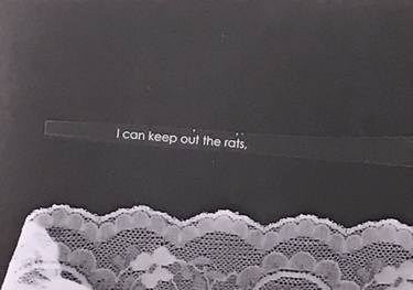 I can keep out the Rats photogram with Lace - Limited Edition of 1 thumb