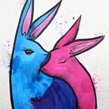 Chemistry (pink and blue) by Max Neutra