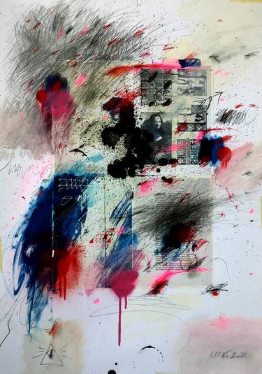 Print of Abstract Expressionism Abstract Paintings by Tom Sipas