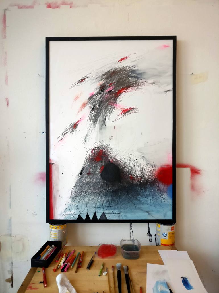 Original Expressionism Abstract Painting by Tom Sipas