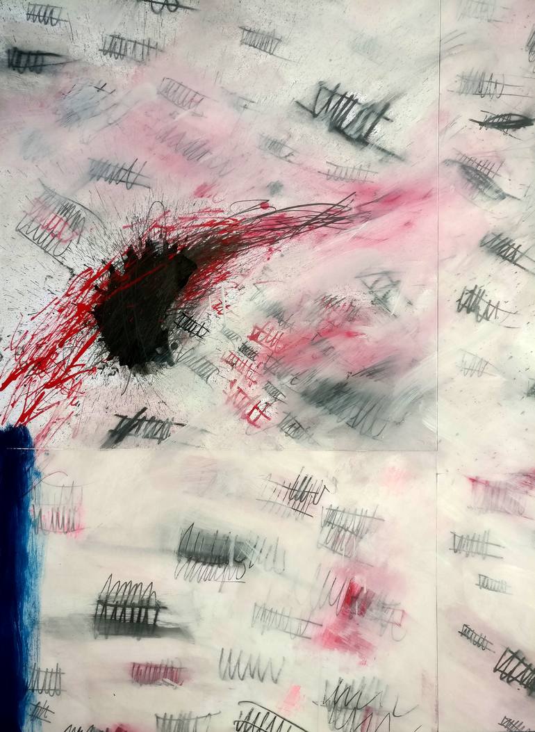 Original Abstract Expressionism Abstract Painting by Tom Sipas