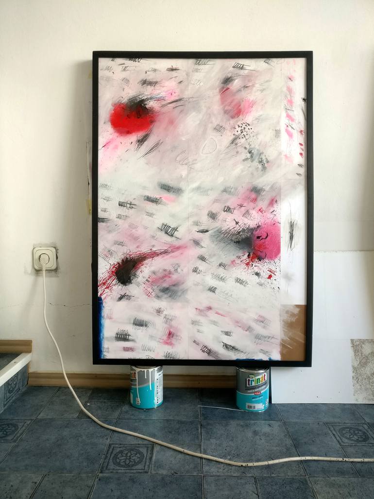 Original Abstract Expressionism Abstract Painting by Tom Sipas
