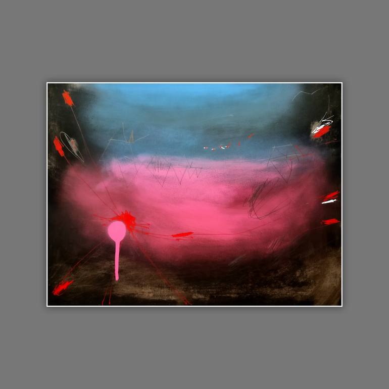 Original Conceptual Abstract Painting by Tom Sipas