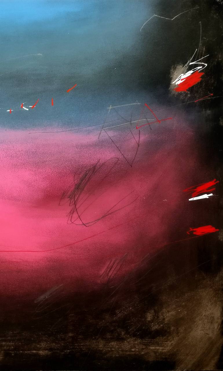 Original Conceptual Abstract Painting by Tom Sipas