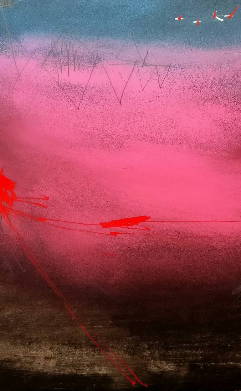 Original Conceptual Abstract Painting by Tom Sipas