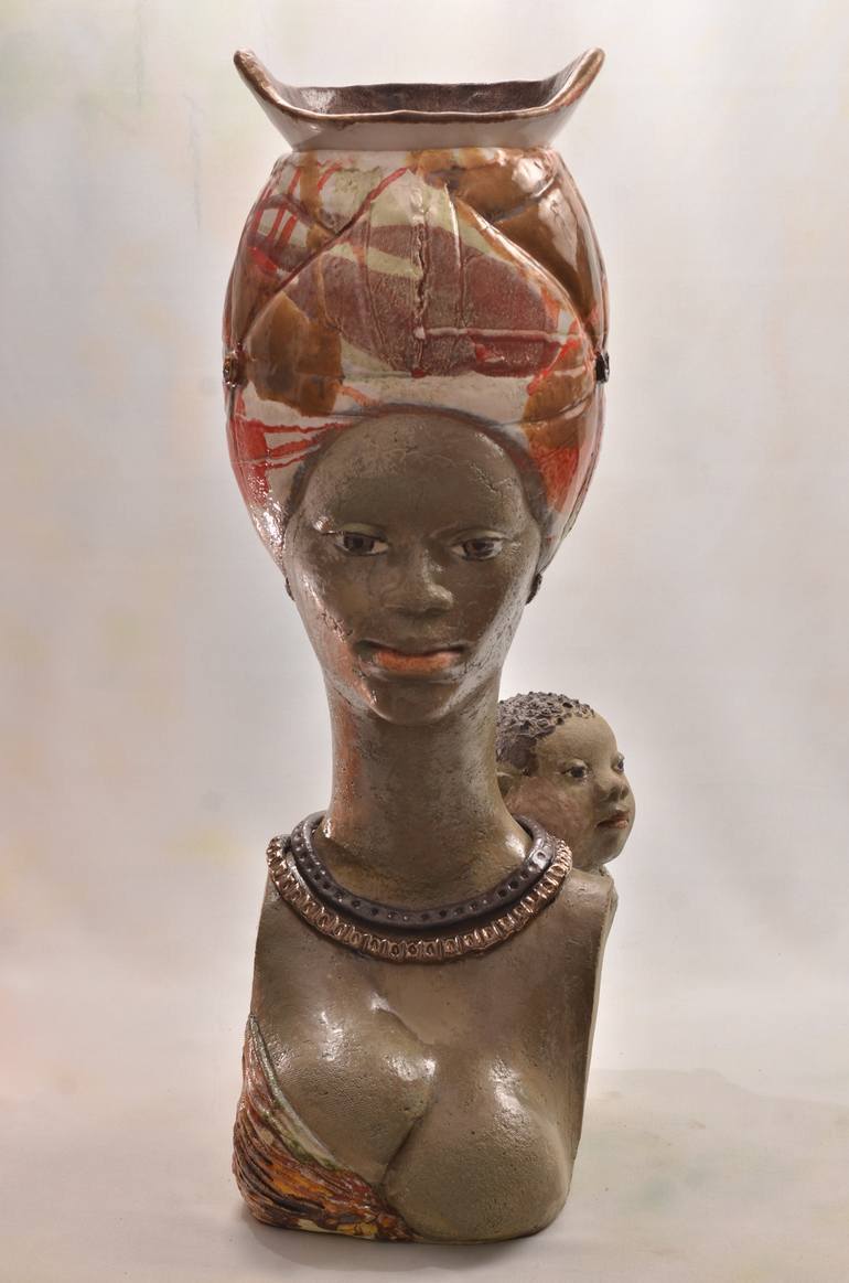 Original Realism Women Sculpture by Ella Adamova