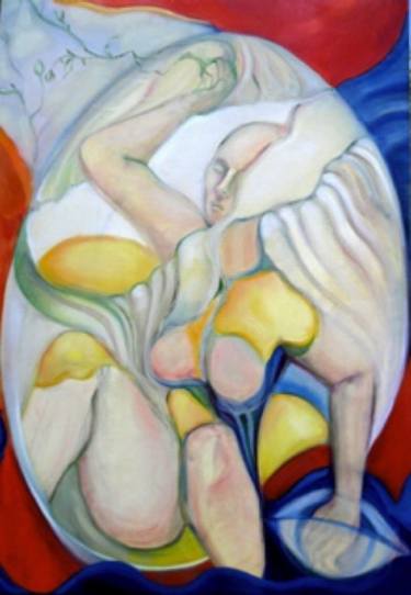 Original Surrealism Nude Paintings by Eva Fellner