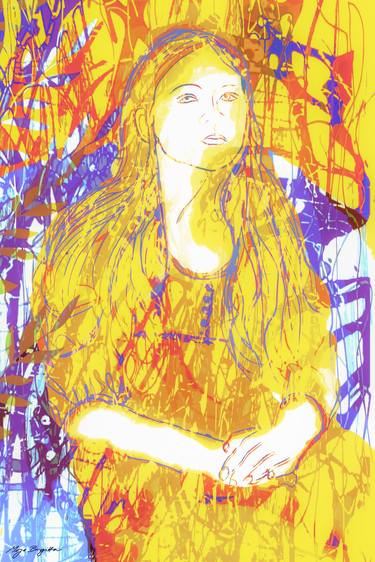 Print of Portrait Digital by Mirja Nuutinen