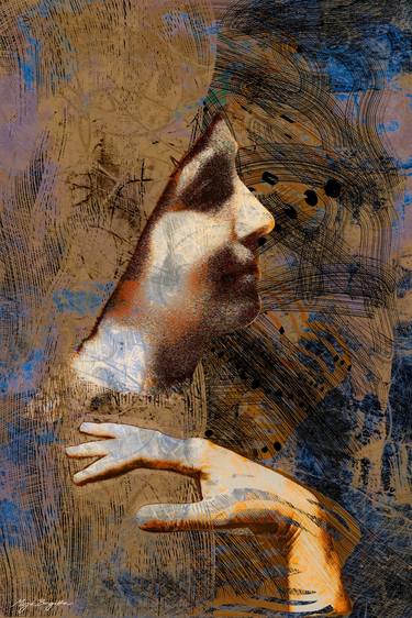 Print of Expressionism Women Digital by Mirja Nuutinen