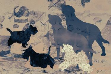 Original Expressionism Dogs Digital by Mirja Nuutinen