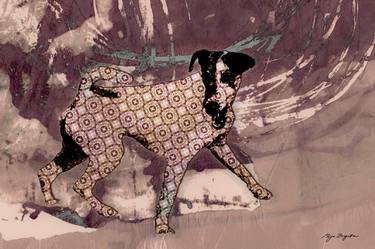 Original Expressionism Dogs Digital by Mirja Nuutinen