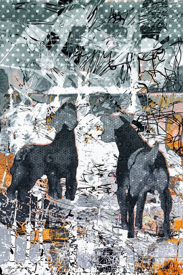 Original Expressionism Dogs Digital by Mirja Nuutinen