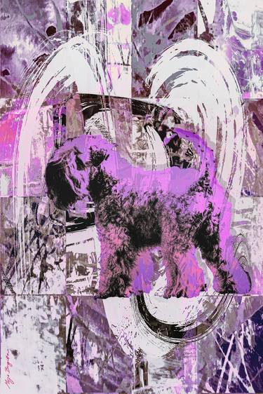 Original Expressionism Dogs Digital by Mirja Nuutinen