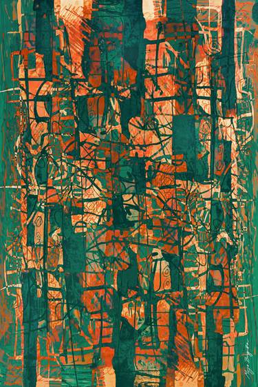 Original Abstract Digital by Mirja Nuutinen