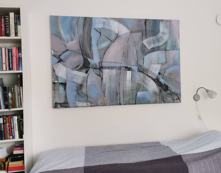 Original Abstract Painting by Mirja Nuutinen