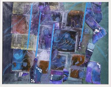 Original Abstract Collage by Mirja Nuutinen