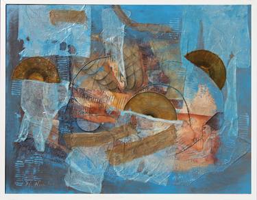 Original Abstract Collage by Mirja Nuutinen