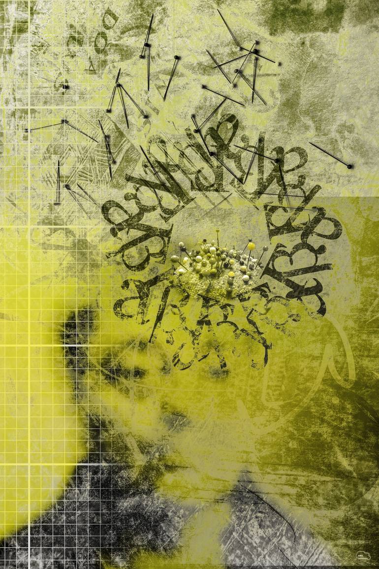 Original Abstract Digital by Mirja Nuutinen | Abstract Art on Paper | Former Graphic Designer - Limited Edition of 5