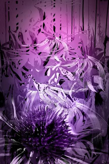 Print of Pop Art Floral Digital by Mirja Nuutinen