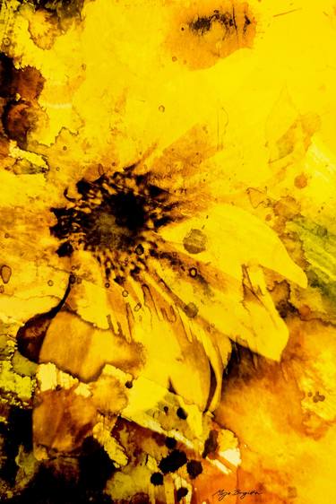 Print of Expressionism Floral Digital by Mirja Nuutinen