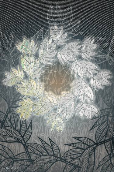 Print of Abstract Floral Digital by Mirja Nuutinen