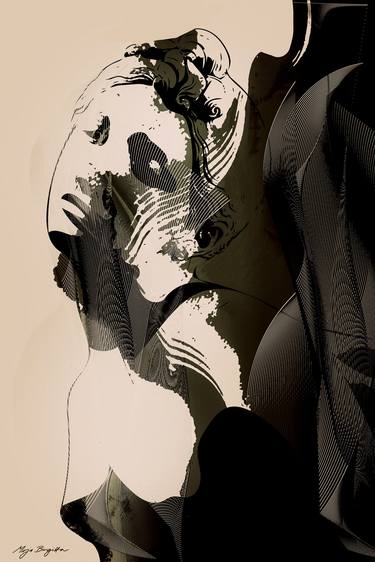 Print of Art Deco Women Digital by Mirja Nuutinen