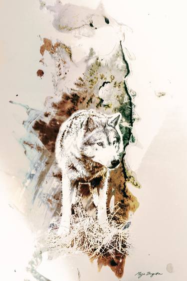 Print of Expressionism Animal Digital by Mirja Nuutinen