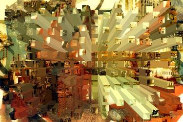 Original Cubism Cities Digital by CRIS ACQUA