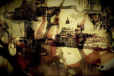 Original Digital Art Cities Mixed Media by CRIS ACQUA