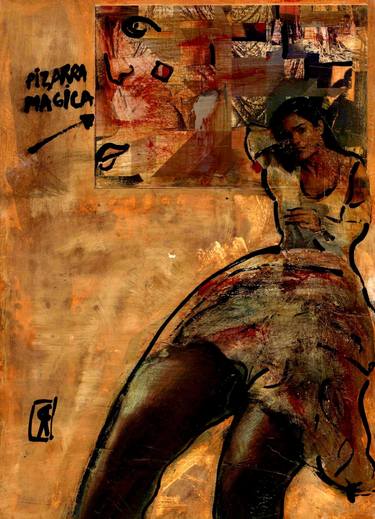 Original Expressionism Women Collage by CRIS ACQUA