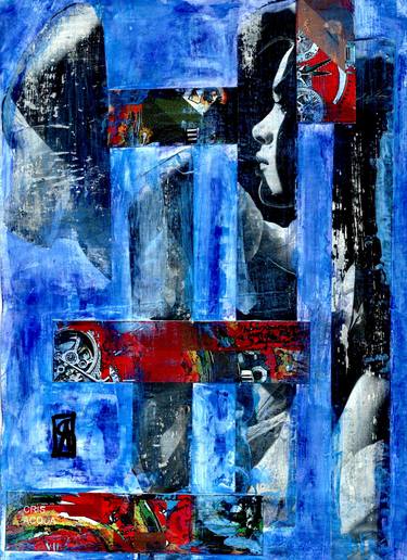 Original Abstract Expressionism Abstract Collage by CRIS ACQUA