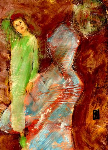 Original Expressionism Women Collage by CRIS ACQUA