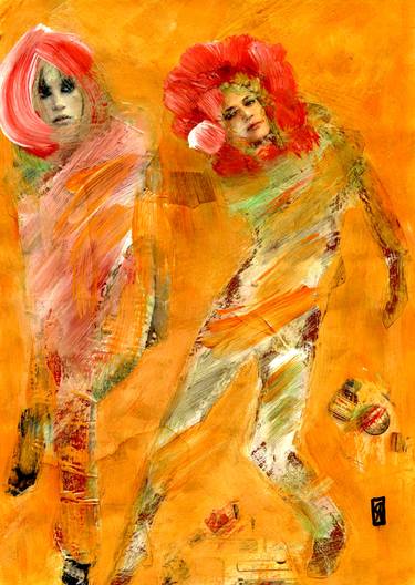 Original Expressionism Women Collage by CRIS ACQUA