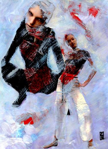 Original Expressionism Women Collage by CRIS ACQUA