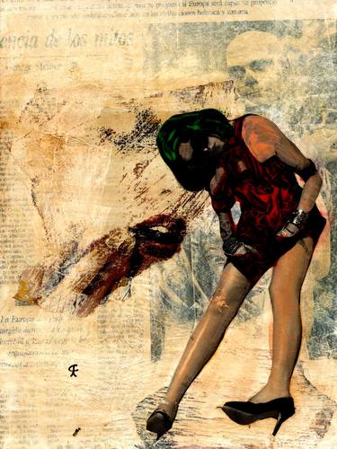 Original Expressionism Body Collage by CRIS ACQUA