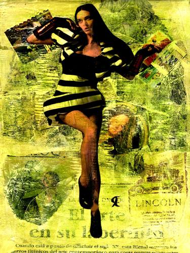 Original Dada Women Collage by CRIS ACQUA