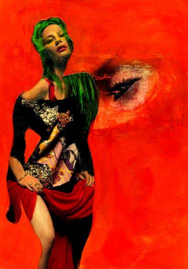 Original Dada Erotic Collage by CRIS ACQUA