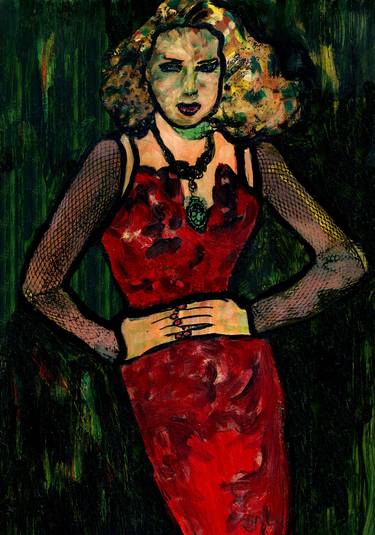 Original Art Deco Women Paintings by CRIS ACQUA