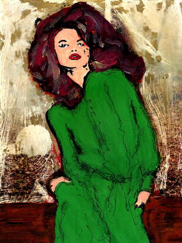 Original Expressionism Women Paintings by CRIS ACQUA