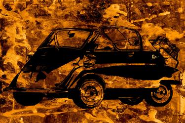 Original Automobile Mixed Media by CRIS ACQUA