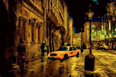 Original Expressionism Cities Paintings by CRIS ACQUA