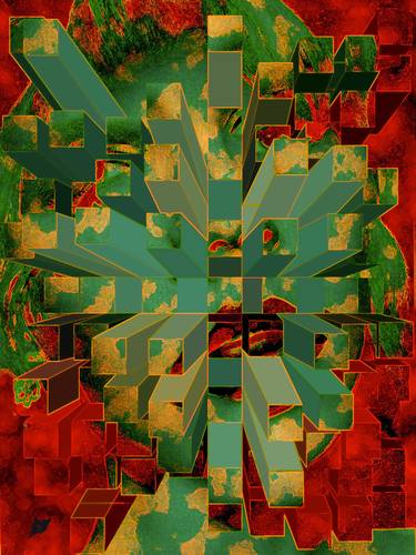 Original Cubism Portrait Digital by CRIS ACQUA