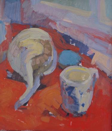 Original Fine Art Still Life Paintings by Iris Osterman