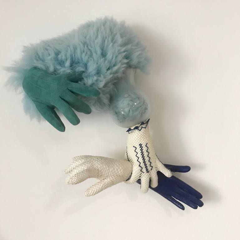 Original Contemporary Fantasy Sculpture by Marta Santos