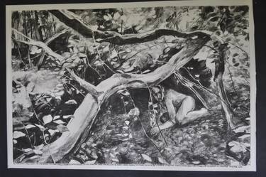 Print of Abstract Expressionism Nature Drawings by Maxime van Amersfoort